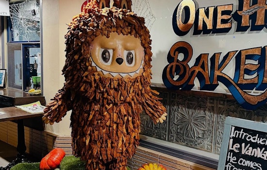 Bay Area Bakery Unveils 300-Pound Labubu Bread Monster as Kids Line Up for Selfies