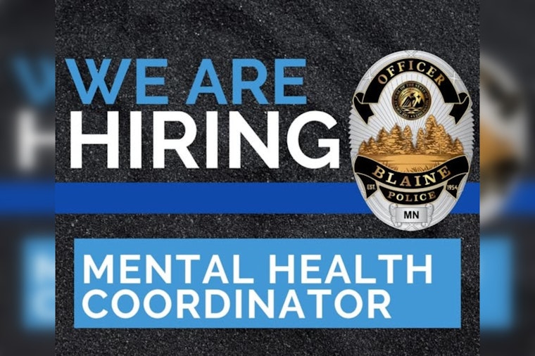 Blaine Police Department Seeks Mental Health Coordinator to Enhance Community Policing