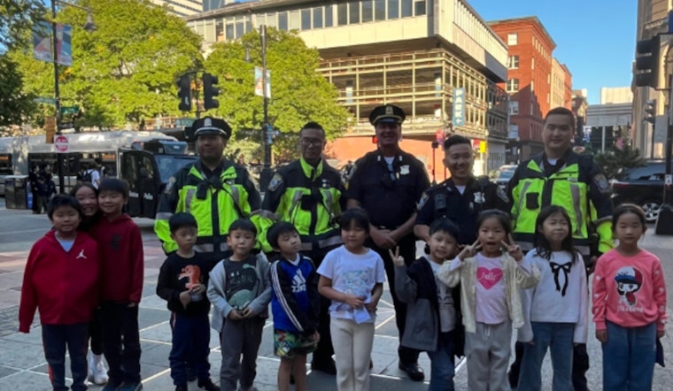 Boston Police Bond with Locals at Festive Chinatown Night Market