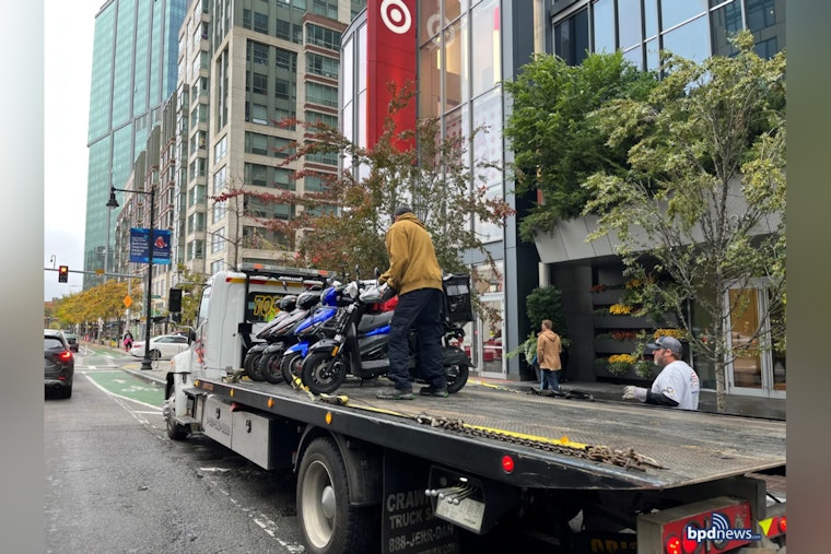 Boston Police Conduct "Operation Safe Scooter" in Fenway, Tow Unregistered Motorcycles to Bolster Public Safety