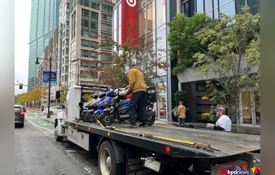 Boston Police Conduct "Operation Safe Scooter" in Fenway, Tow Unregistered Motorcycles to Bolster Public Safety