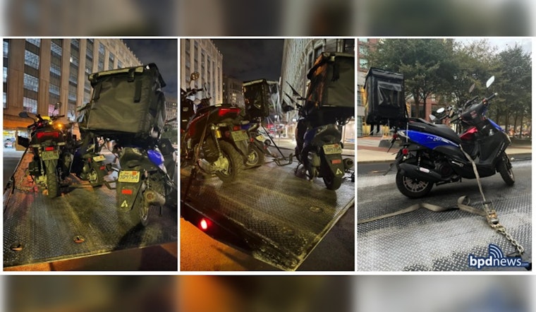 Boston Police Crack Down on Scooter and Moped Violations, One Arrested After Chase