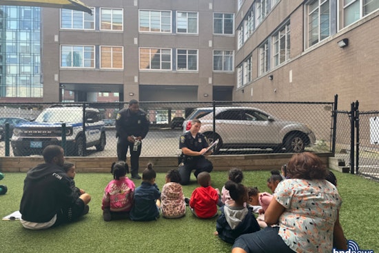 Boston Police Engage with South End Youth at Little Sprouts Early Education