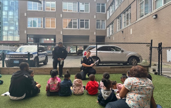 Boston Police Engage with South End Youth at Little Sprouts Early Education