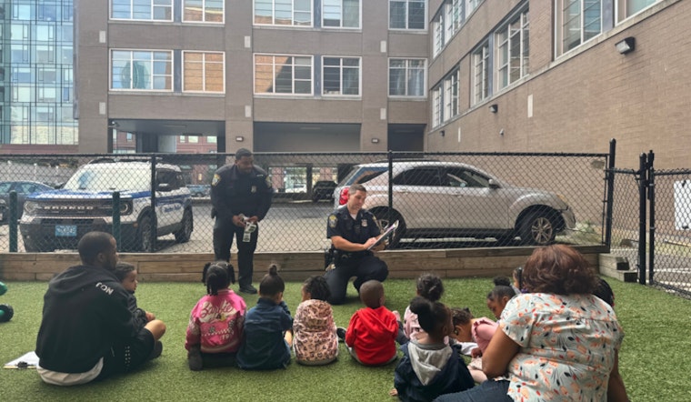 Boston Police Engage with South End Youth at Little Sprouts Early Education