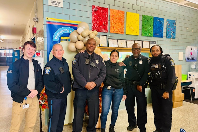 Boston Police Engage with Youth at Curtis Guild Elementary for 'Character Day' in East Boston