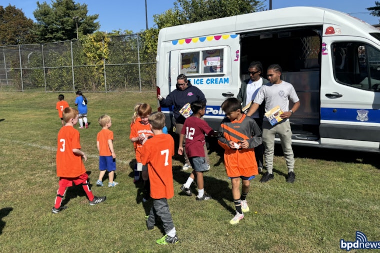 Boston Police Kickstart Community Bonds with Allston/Brighton Youth Soccer League