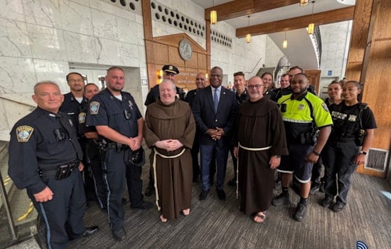 Boston Police Receive Spiritual Support at St. Anthony's Shrine During Faith & Blue Week