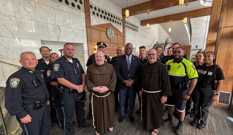 Boston Police Receive Spiritual Support at St. Anthony's Shrine During Faith & Blue Week