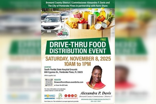 Broward County and Pembroke Pines Partner with Farm Share for Free Drive-Thru Food Distribution Event