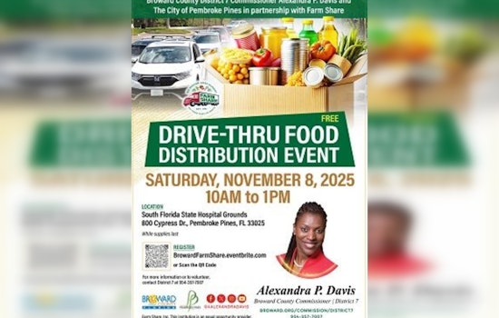 Broward County and Pembroke Pines Partner with Farm Share for Free Drive-Thru Food Distribution Event
