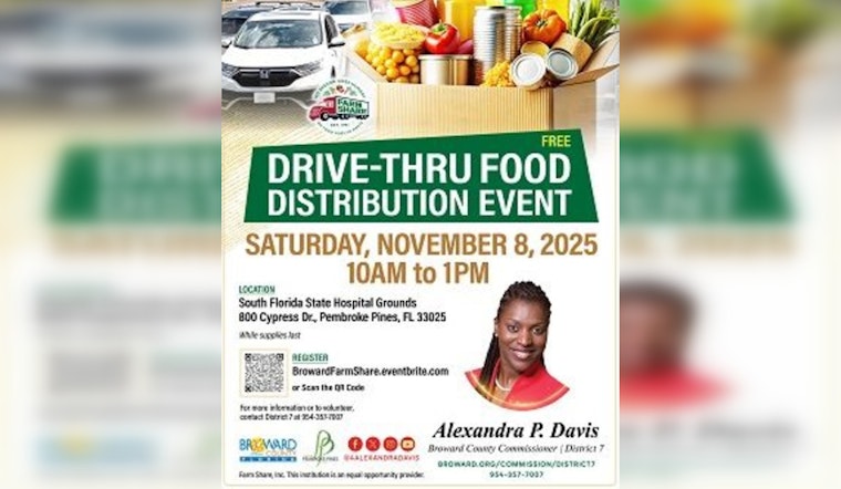 Broward County and Pembroke Pines Partner with Farm Share for Free Drive-Thru Food Distribution Event