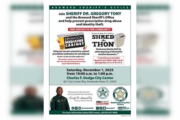 Broward County Residents Invited to Secure Document Shredding and Safe Medication Disposal Event