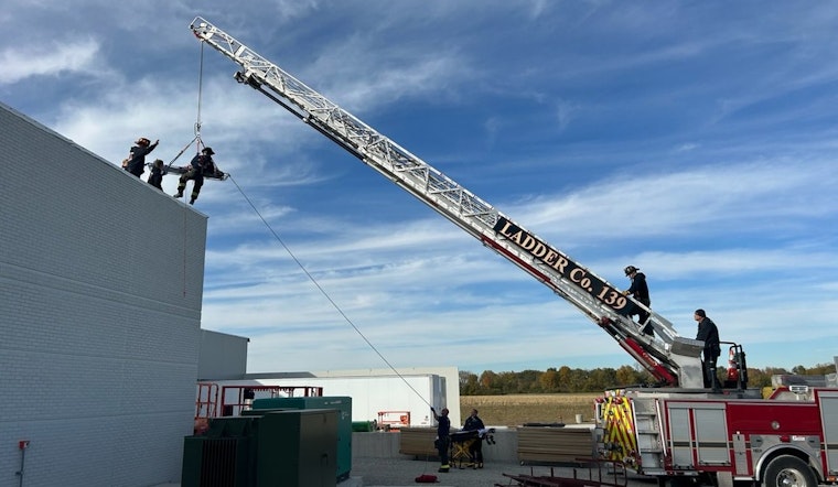 Brownsburg Firefighters Perform Successful Rooftop Rescue of Injured Construction Worker