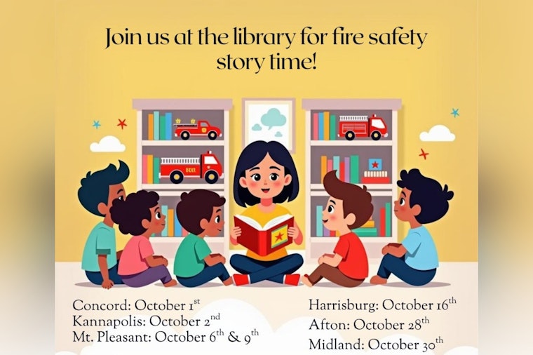 Cabarrus County Fire Services Ignites Fire Safety Awareness with "Story Time at the Library" Events in Concord and Beyond
