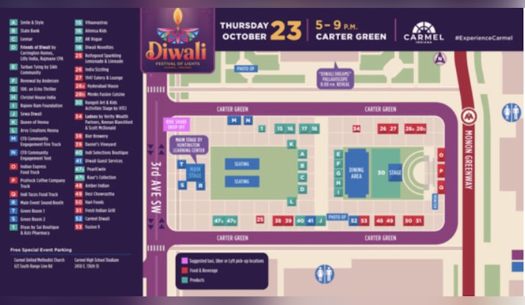 Carmel's Carter Green to Host Vibrant Diwali Festival, Defying Weather with Promised Night of Lights and Celebration