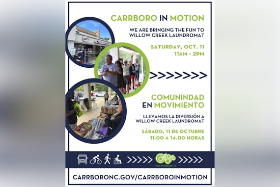 Carrboro Invites Residents to 'Carrboro In Motion' Event for Neighborly Engagement and Fun on October 11