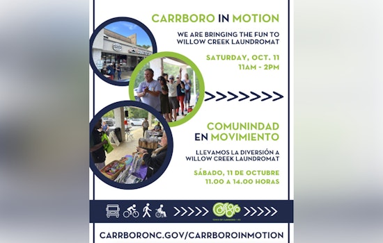 Carrboro Invites Residents to 'Carrboro In Motion' Event for Neighborly Engagement and Fun on October 11