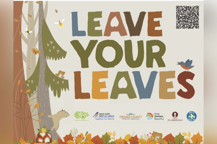 Carrboro Launches "Leave Your Leaves" Initiative to Boost Biodiversity and Reduce Emissions