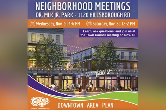 Carrboro Town Council Seeks Public Input on Downtown Area Plan at Upcoming Hearing