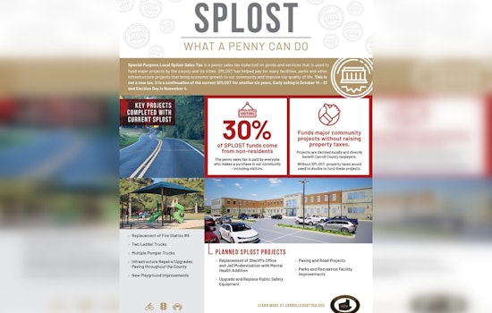 Carroll County Residents to Decide on SPLOST Renewal as Election Nears, Extended Voting Hours Announced
