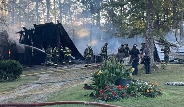 Catoosa County Engulfs Building on Sunset Drive, Total Loss Reported