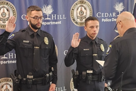 Cedar Hill Police Department Welcomes Two New Officers with Military Backgrounds