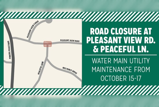 Chanhassen's Pleasant View Road to Close Temporarily for Water Main Repairs; City Urges Caution and Planning for Detour
