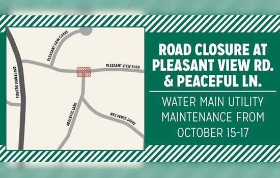 Chanhassen's Pleasant View Road to Close Temporarily for Water Main Repairs; City Urges Caution and Planning for Detour