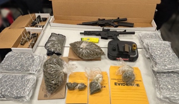 Charlotte Police Arrest Four, Seize Firearms and Narcotics Following Investigation into Loitering Complaint