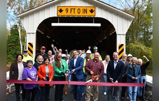 Chester County Celebrates Reconstruction of Historic Rudolph and Arthur Covered Bridge