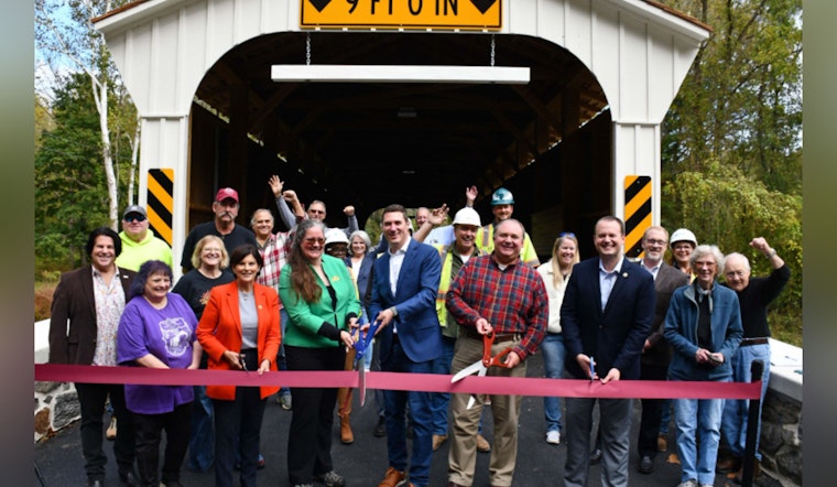 Chester County Celebrates Reconstruction of Historic Rudolph and Arthur Covered Bridge