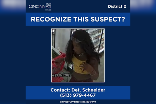 Cincinnati Police Seek Public Help Identifying Suspect in Target Store Theft on Geier Drive