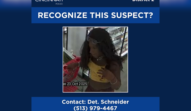 Cincinnati Police Seek Public Help Identifying Suspect in Target Store Theft on Geier Drive