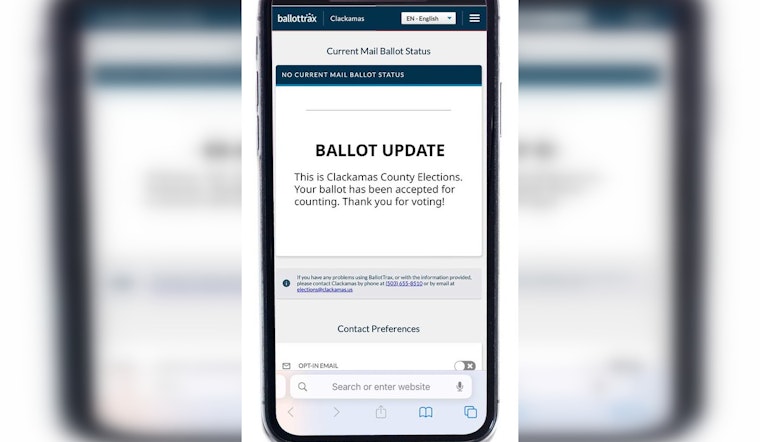 Clackamas County Clerk Encourages Voters to Use 'Track Your Ballot' for Special Election Monitoring