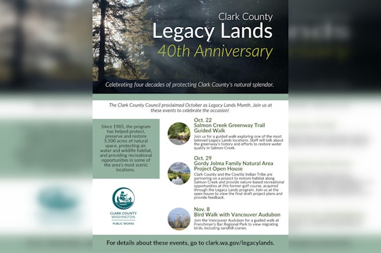 Clark County Celebrates "Legacy Lands Month" with Community Events Commemorating 40 Years of Conservation Efforts
