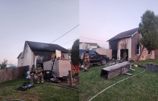Clarksville Fire Rescue Swiftly Extinguishes Early Morning Blaze in Residential Garage