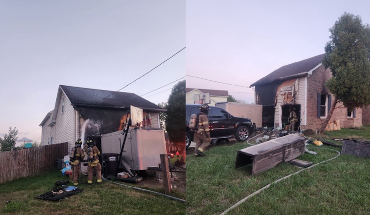Clarksville Fire Rescue Swiftly Extinguishes Early Morning Blaze in Residential Garage