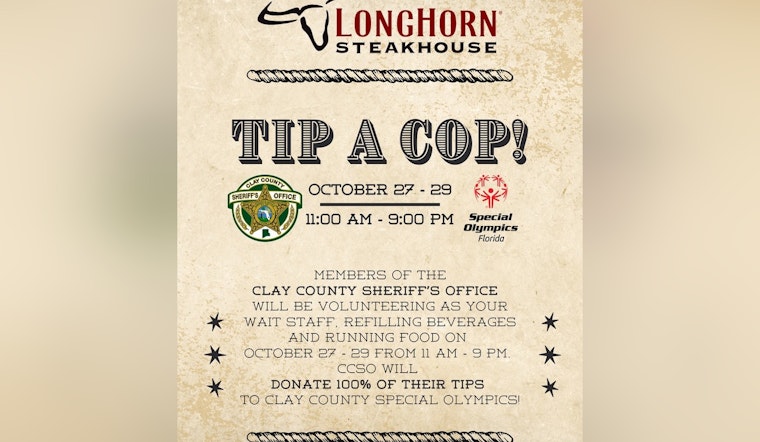 Clay County Deputies Double as Waiters to Support Special Olympics in Tip-A-Cop Charity Event