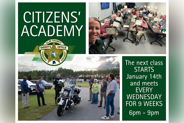 Clay County Sheriff's Office Invites Locals to Join Citizens' Academy for Insight into Law Enforcement Work
