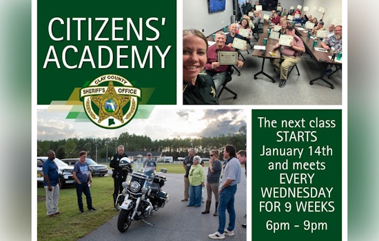 Clay County Sheriff's Office Invites Locals to Join Citizens' Academy for Insight into Law Enforcement Work
