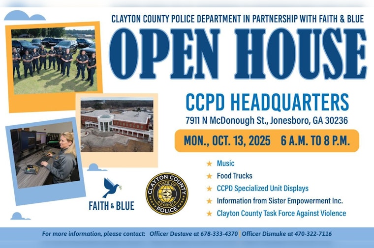 Clayton County Police Department Partners with Faith & Blue for Community Open House in Jonesboro