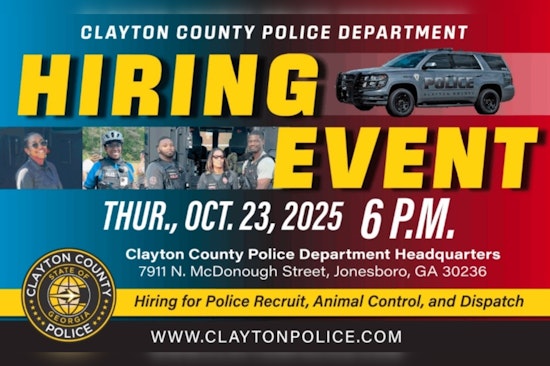 Clayton County Police Department Seeks New Recruits at Upcoming Jonesboro Hiring Event