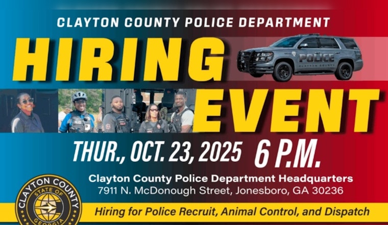 Clayton County Police Department Seeks New Recruits at Upcoming Jonesboro Hiring Event
