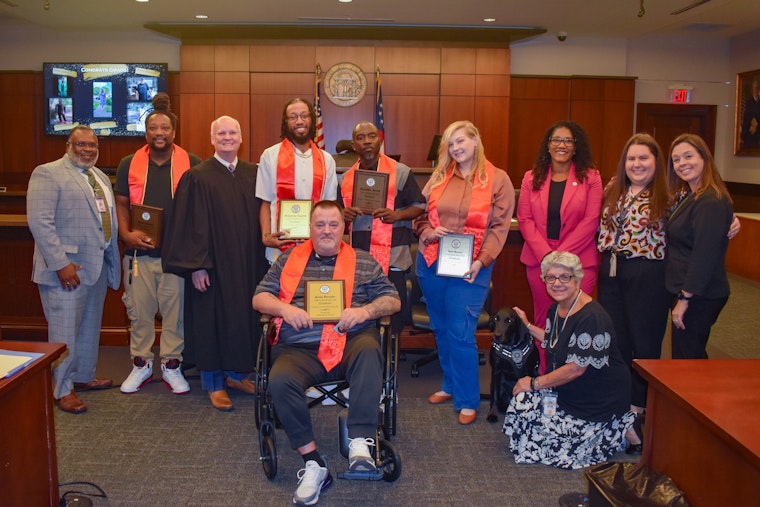 Cobb County Celebrates Success as Five Complete Drug Treatment Court Program