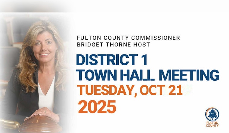 Commissioner Bridget Thorne to Host Open Town Hall in Johns Creek on Local Issues and Initiatives