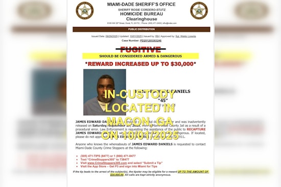 Convicted Miami Murderer Recaptured in Georgia After Erroneous Jail Release, Local Councilmember Detained