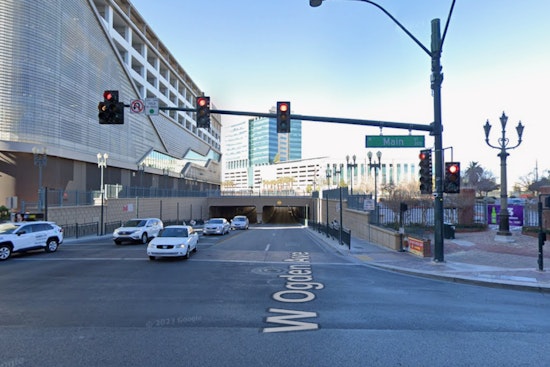 Crash Near Downtown Las Vegas Sends One To Hospital