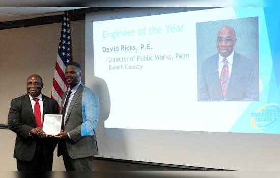 David L. Ricks Honored as Engineer of the Year at Palm Beach Chapter Event