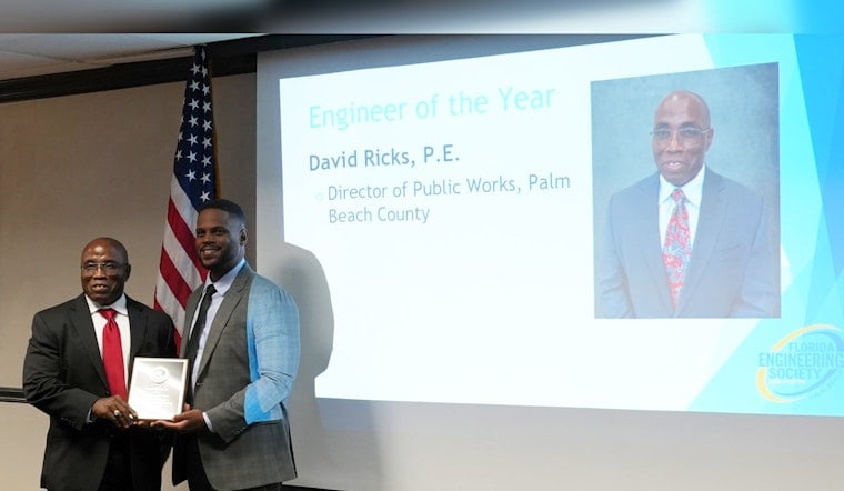 David L. Ricks Honored as Engineer of the Year at Palm Beach Chapter